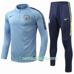 Manchester City Sweat de Treino Conjunto Azul 2018/19